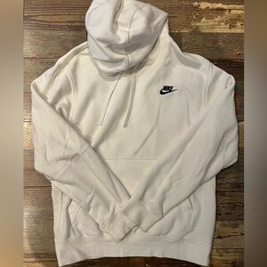 Nike Men's Hoodie in White with Black Logo